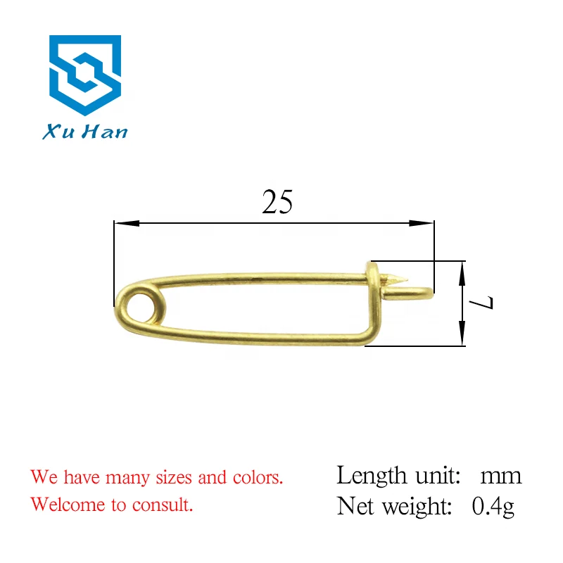 Factory direct sales, metal badge safety pin for badge.