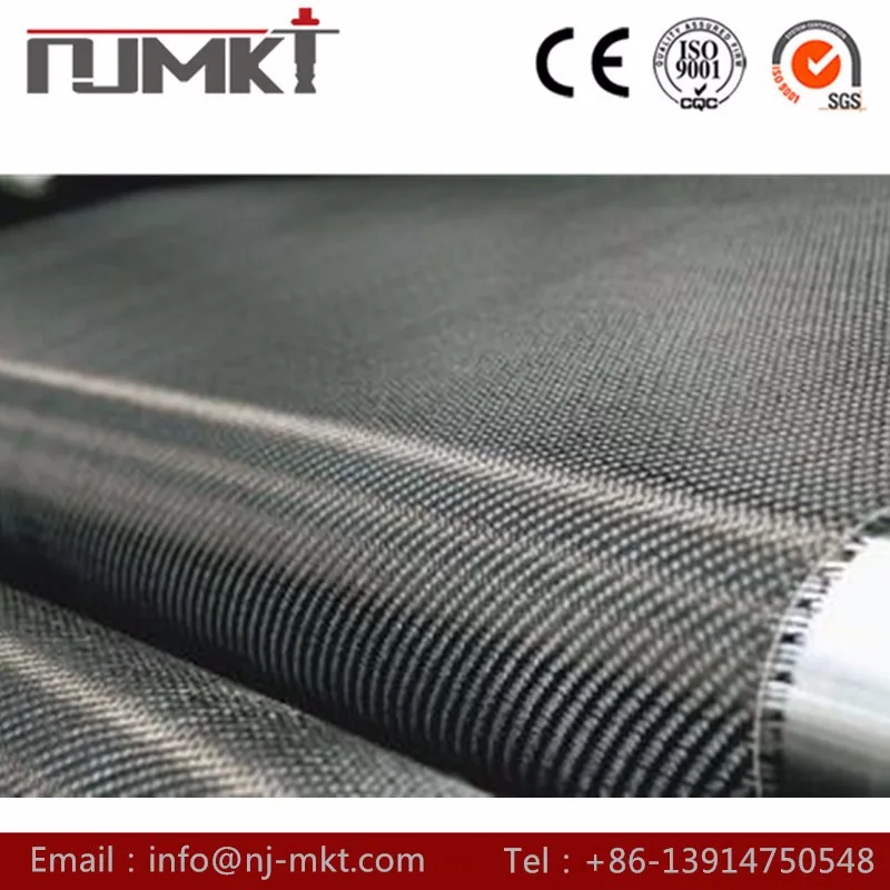 Unidirection Export 200 300 600 gsm Full Carbon Fiber Fabric low price for construction