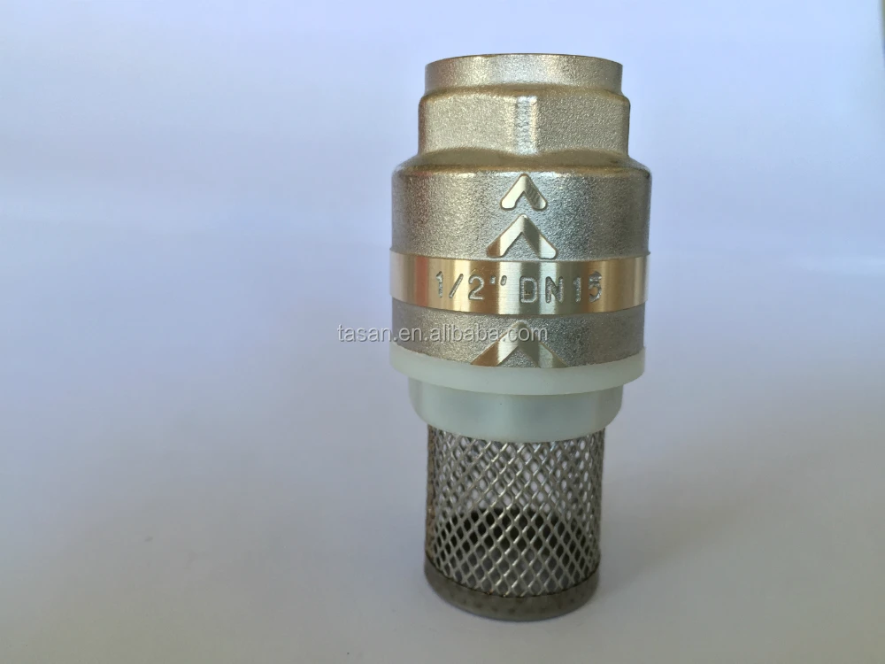 S4182 Brass Foot Valve with net