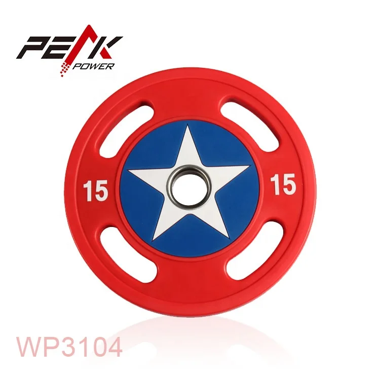 PeakPower Капитан Америка 4 держатель Полиуретановое Оборудование для тренажерного зала пластина для тяжелой атлетики