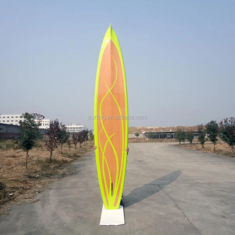 bamboo veneer finished sup race paddle  board  touring sup paddle board SUP Cruiser
