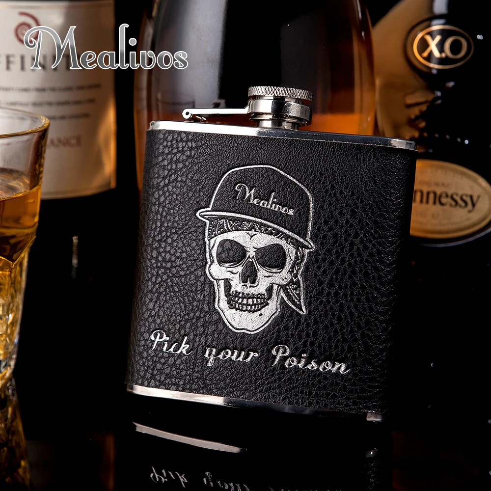 Fashion Flask 6 oz Food safe Stainless Steel Hip Flask drinkware Alcohol Liquor Whiskey Bottle gifts wine pot