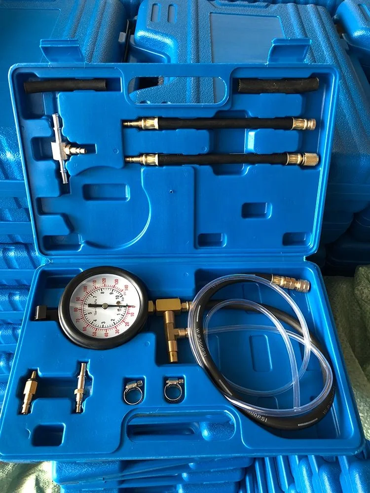 TU-112 Fuel Injection Pump Pressure Tester Tool Kit for FORD GM Schrader Valve