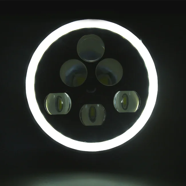 Wrangler 7 дюймов светодиодные фары дальнего света 60 Вт дальнего света jeep фар Hadley изменение фары