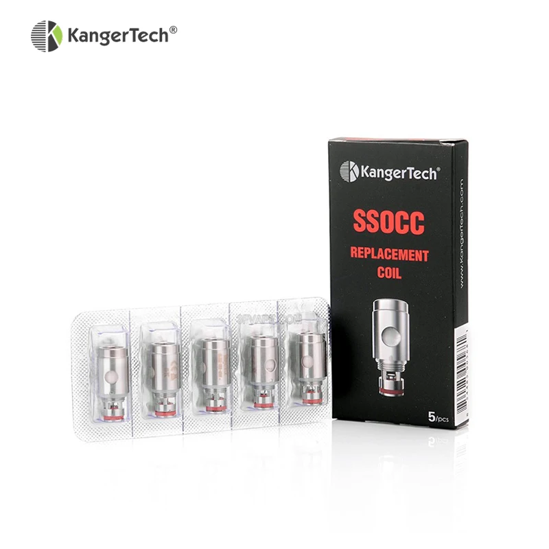 Катушки Kangertech SSOCC подходят для Kanger Toptank Subtank Topbox mini Subox mini c Vape Tank Sub ohm 0,5 Ом 1,5 Ом катушки 5 шт./лот