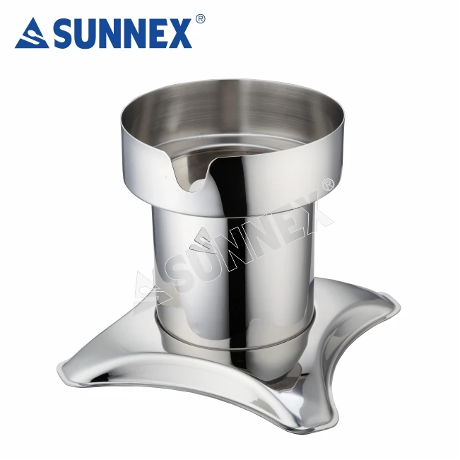 Sunnex Modern Beer Tower Tabletop Liquor Dispenser Stainless Steel Single Beverage Dispenser