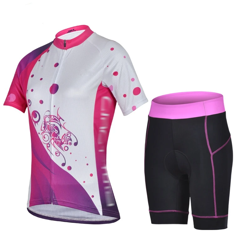 
Popular Custom Sublimation Breathable Printed Women Bicycle Cycling Wear 