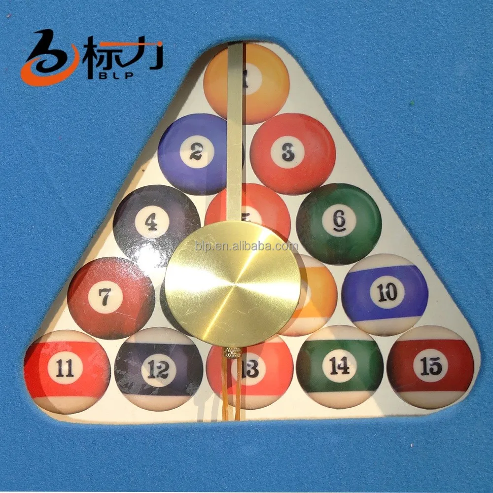 billiard snooker pool wooden wall clock billiard accessories for club use