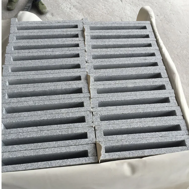 Flamed natural bullnose grey granite swimming pool coping stone