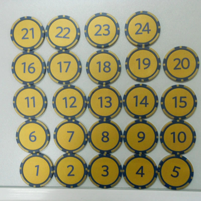 Casino Chip with silk screen Printing for events or charity keychain poker chips