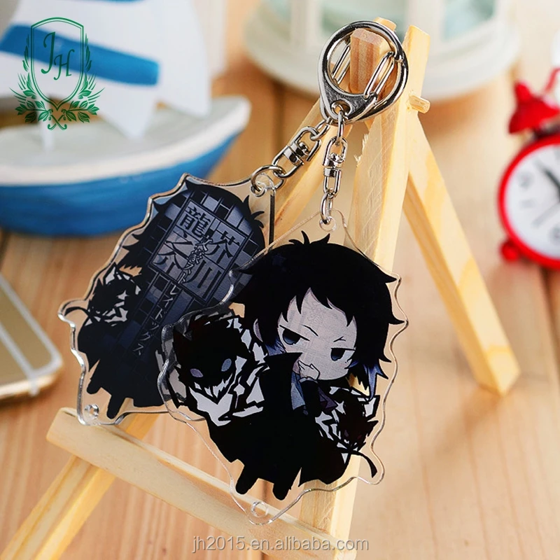 anime double side printed acrylic custom charms anime acrylic keychain