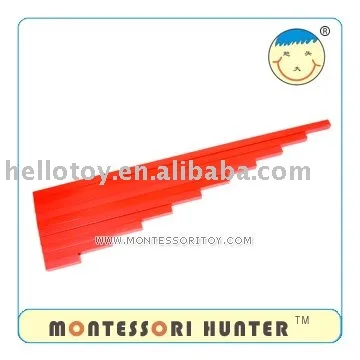 Премиум длинные красные монтессори из образовательные игрушки