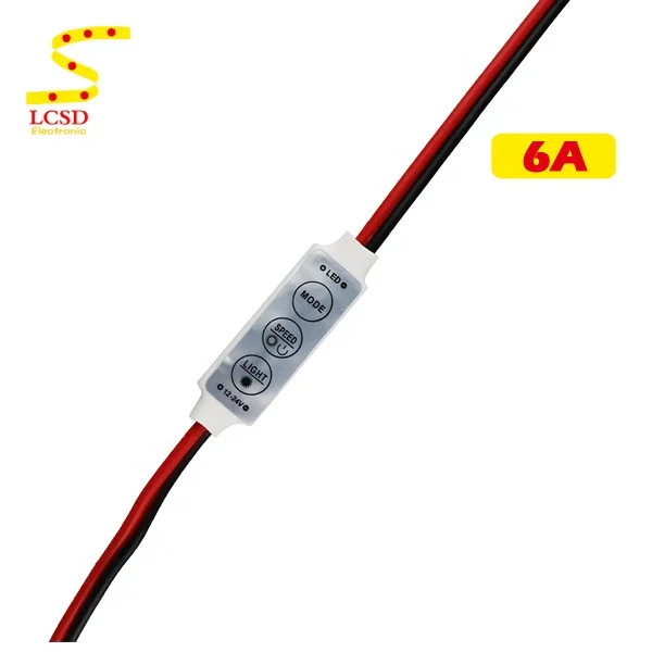 
mini 3 key manual led dimmer 12v for single color led strip 