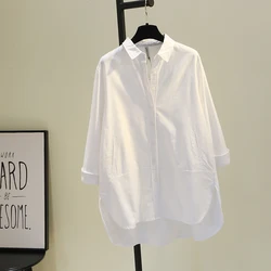 Европейская и американская мода с одним карманом на пуговицах Новинка весна-лето 2019 литературная свободная ленивая рубашка