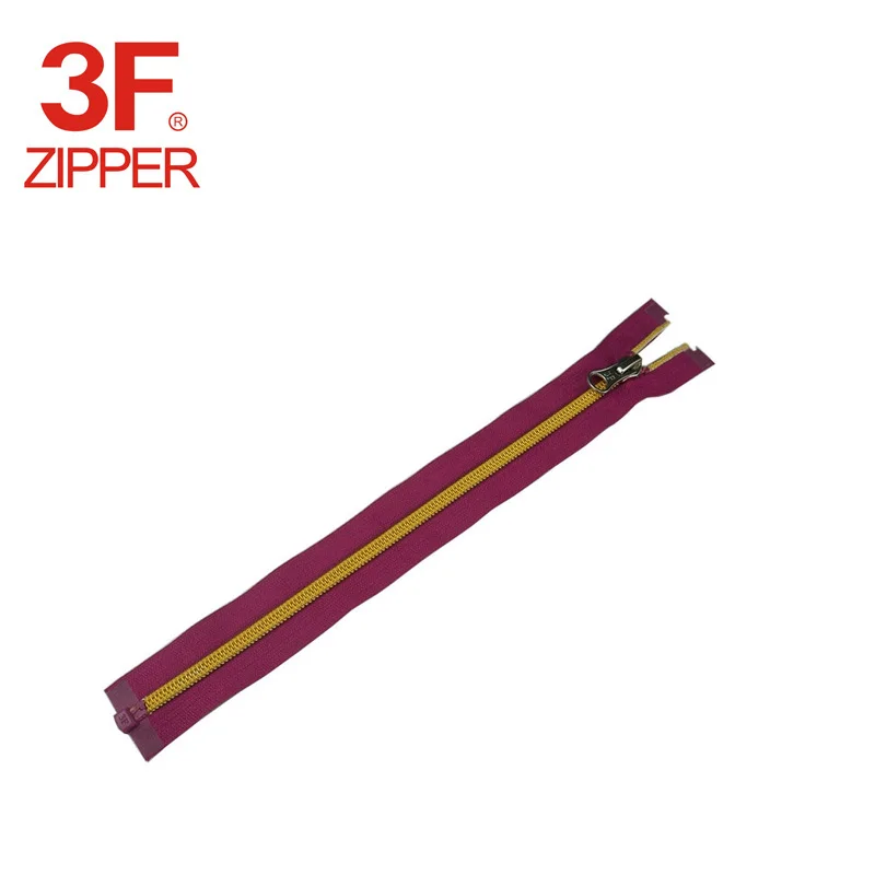 3F zipper factory 2 way Open End Double ended nylon zipper for Sales Garment