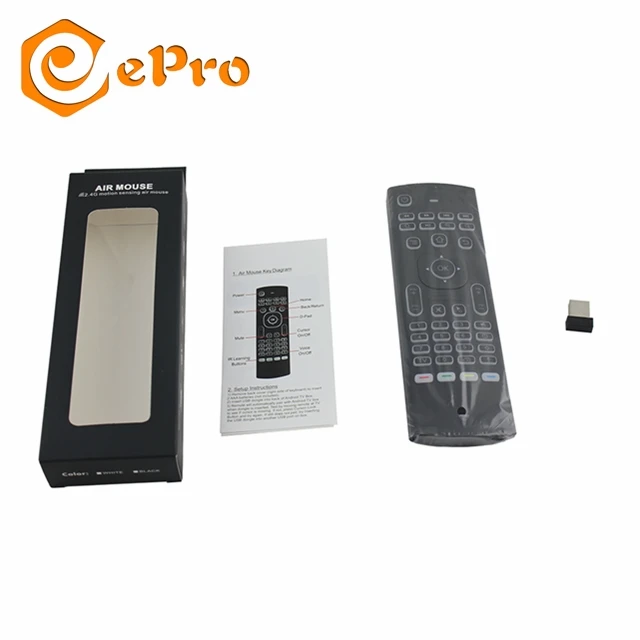 2,4 г air мышь mx3 с микрофоном и игровой клавиатурой BT air мышь для android ТВ коробка от фабрики Китая