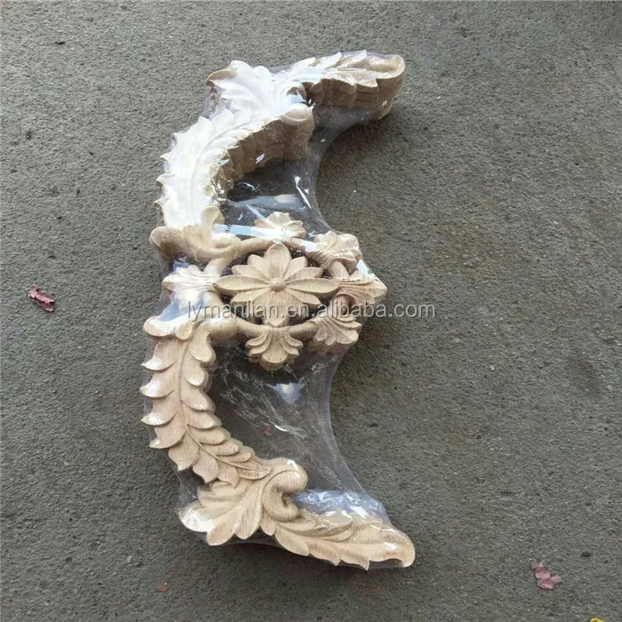 Деревянная мебель резная поверхность и аппликации украшения для дома деревянные детали