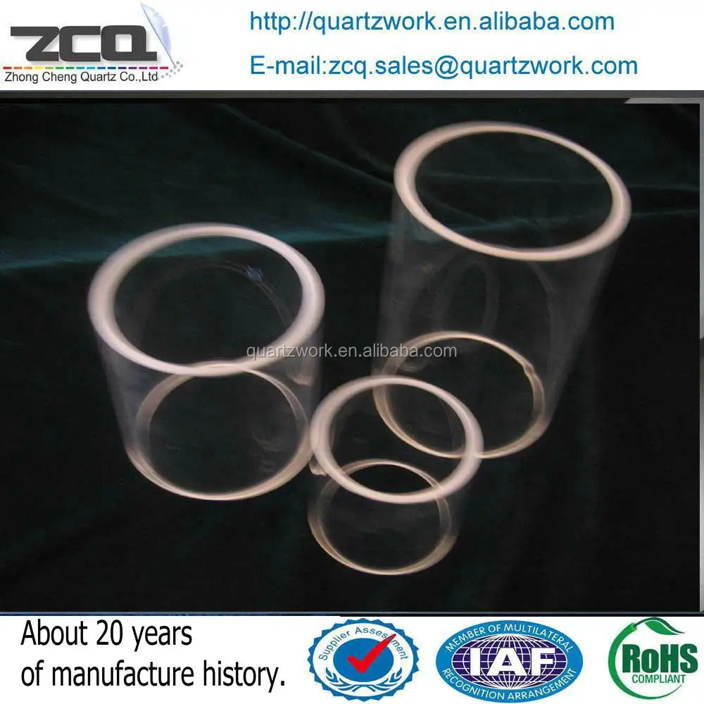 Оптовая продажа, Кварцевая стеклянная трубка большого диаметра для духовки с кварцевой трубкой