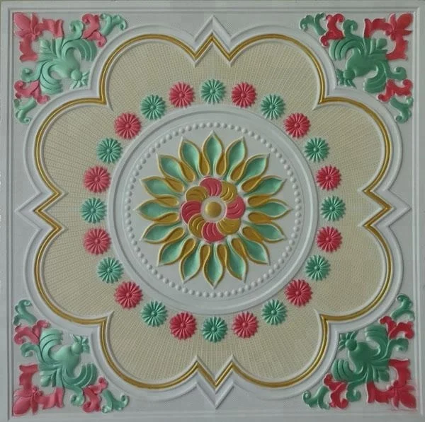 room roof design fiberglass GRG gypsum ceiling tiles
