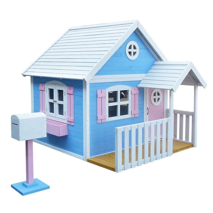Уличный детский деревянный сказочный игровой домик принцессы