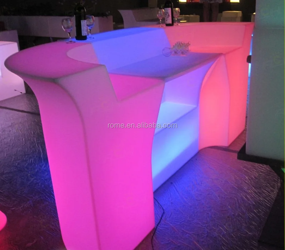 Cool luminous bar counter plastic Club Led Bar Counter