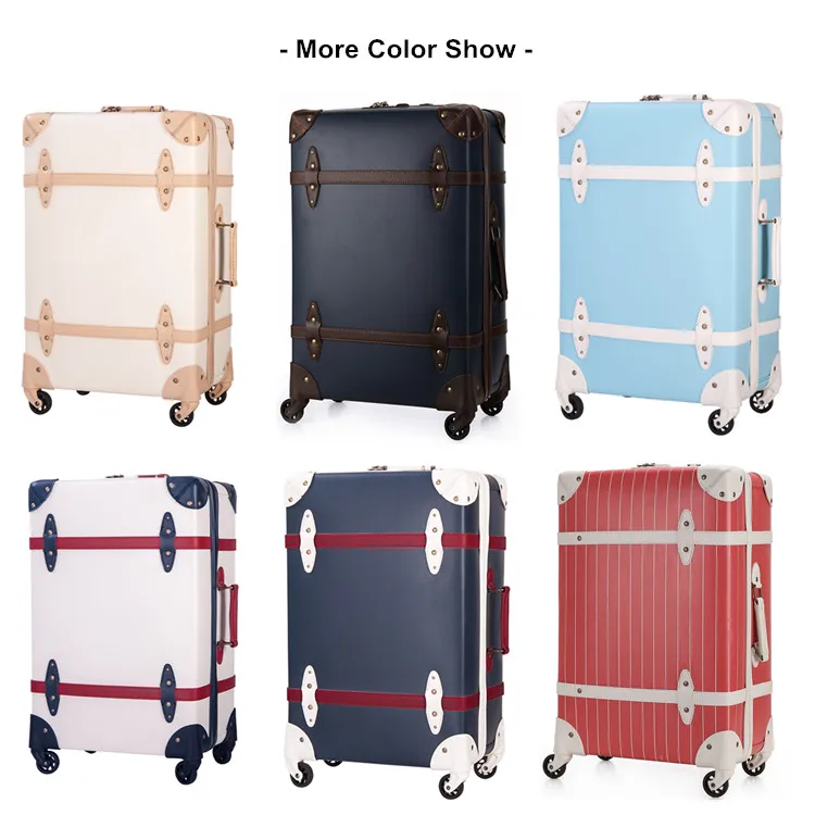 
Pu leather 3 pieces Trolley luggage set,Vintage luggage suitcase,Travel luggage suitcase 