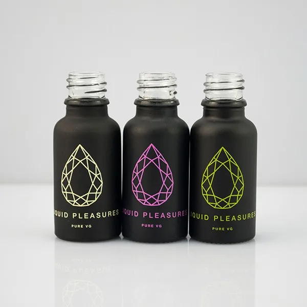 
Wholesale Custom Frosted Colorful Black Amber bottles Glass oil Dropper Bottle 