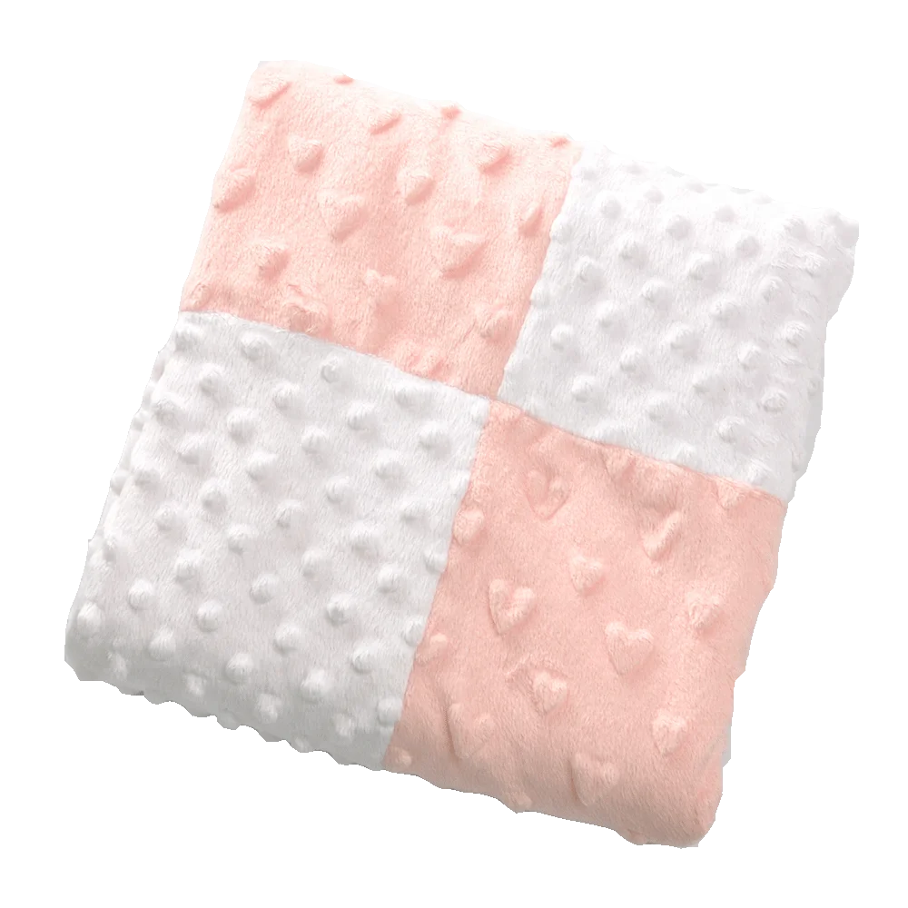 
Personalized Soft Touch Breathable Comfort Bubble Patchwork Baby Blanket 