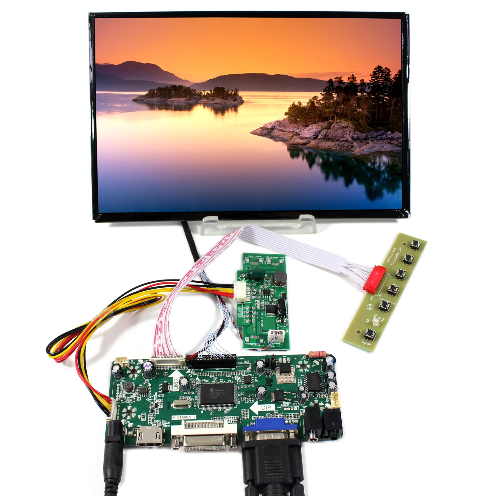 Жк плате контроллера 10 1 дюйма B101UAN02 1920x1200 ЖК-панель IPS