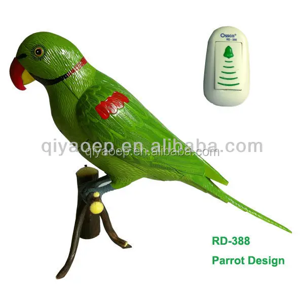 
Antique Wireless Parrot Doorbell Voice Recording Door Chime 50-80M Remote Distance 