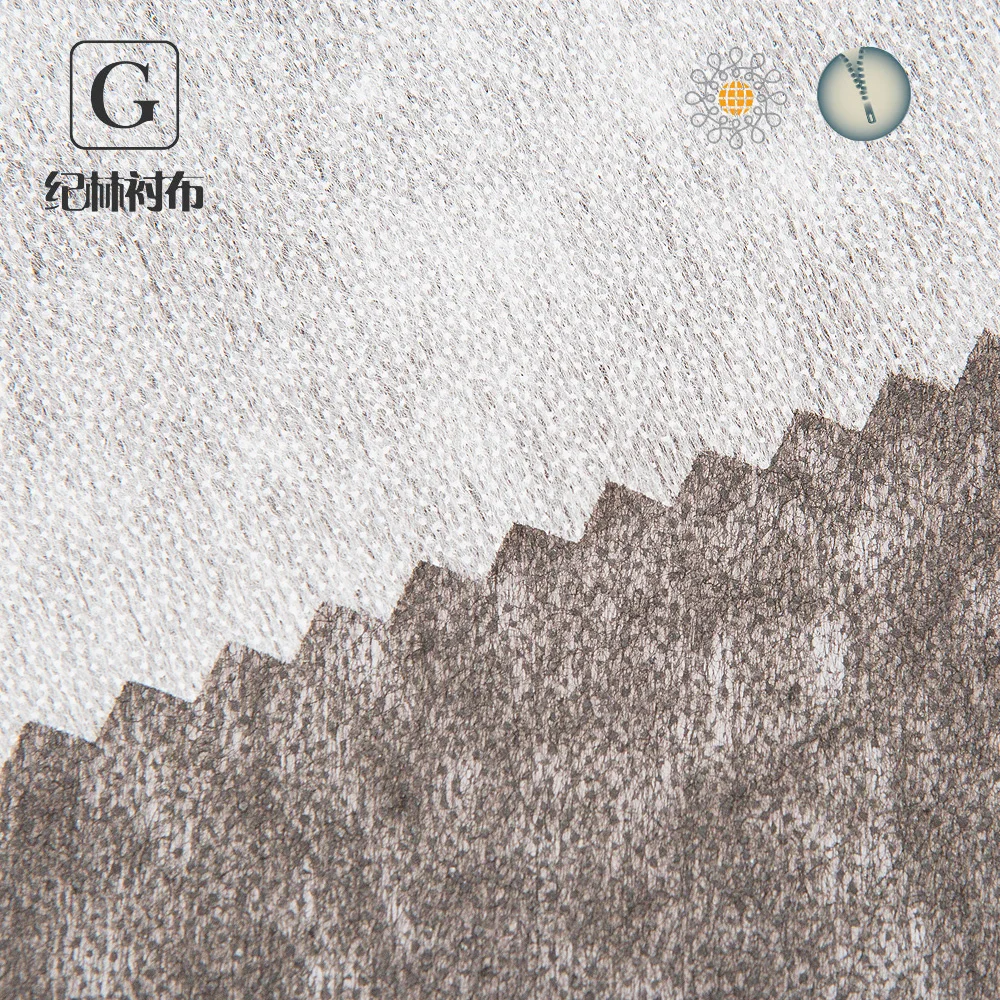 Half Nylon Half Polyester Non Woven Fusible Interlining