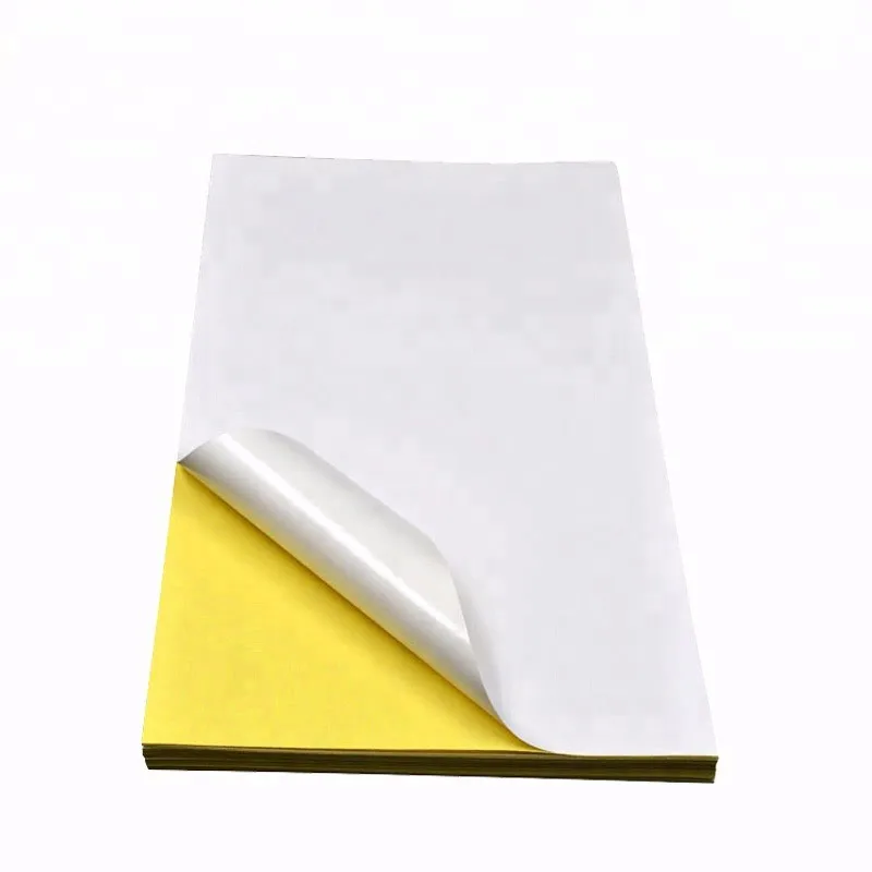 Self Adhesive 78g cast coated paper water soluble sticker paper for label papers(water based glue)