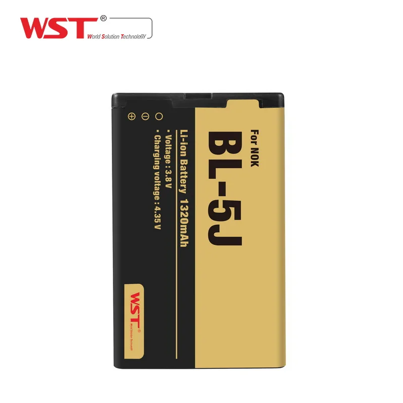 High Quality 1320mAh Li-ion 100% Compatible Mobile Phone Battery for Nokia BL-5J