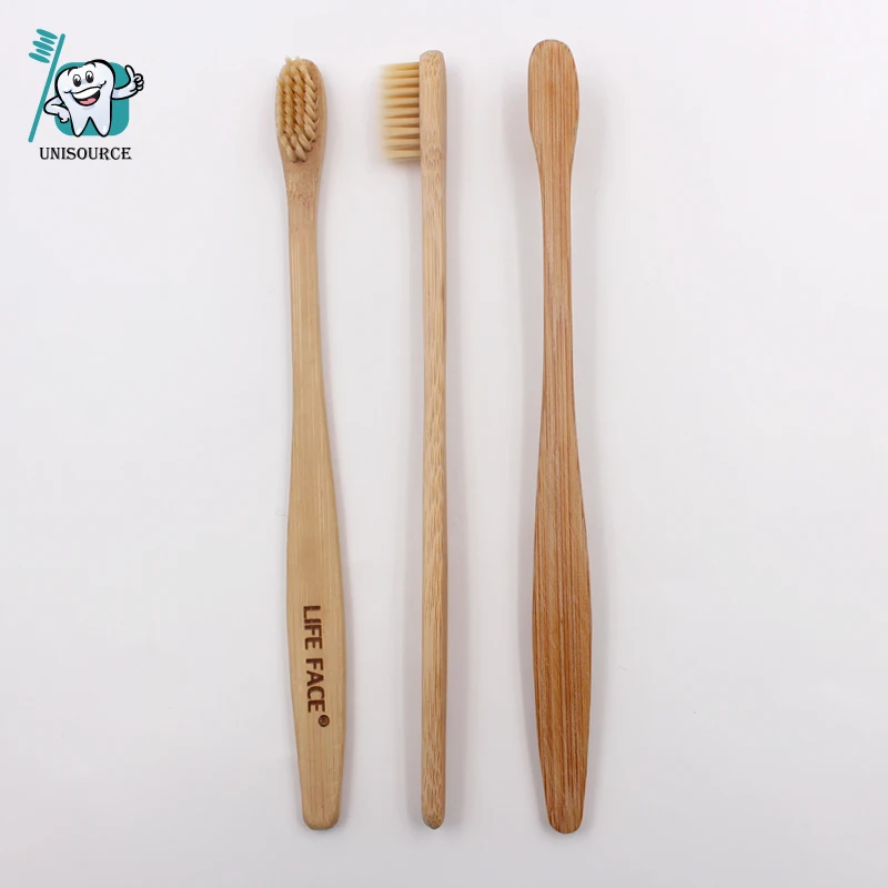 2021 Китайская дешевая бамбуковая зубная щетка с бесплатным пластиковым покрытием