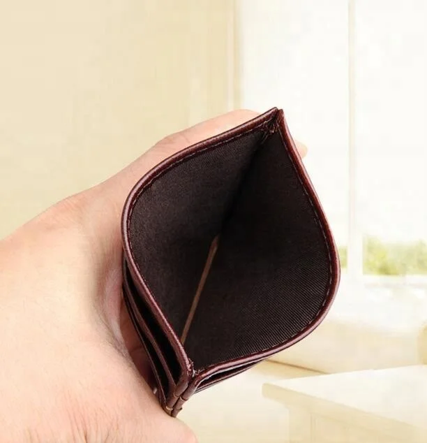 Promotion gift PU leather business ID ATM credit card holder