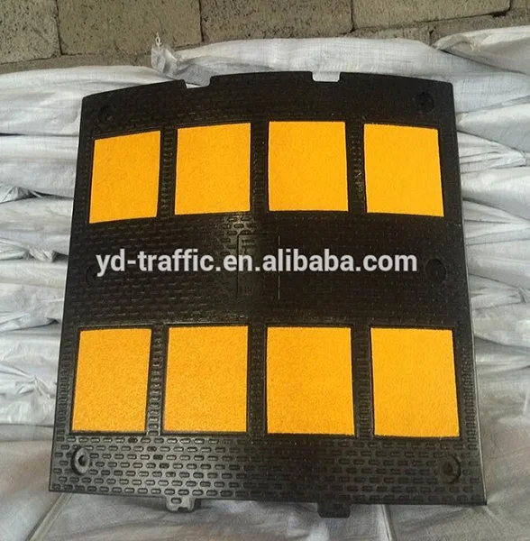 Cheap price driveway speed bumps 500 MM x 400 MM x 50 MM plastic speed breaker
