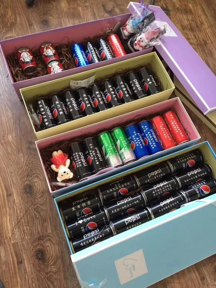 Wholesale 150ml 250ml 330ml 355ml 500ml slim aluminum soft drink can for juice beer wine and  can be custom-made into gift boxes