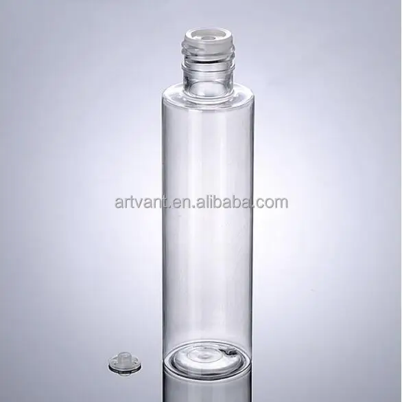 100ML Plastic Pet Bottle With Screw Cap Cylinder High Mouth Clear Pet Bottle For Lotion Cream Toner Shampoo