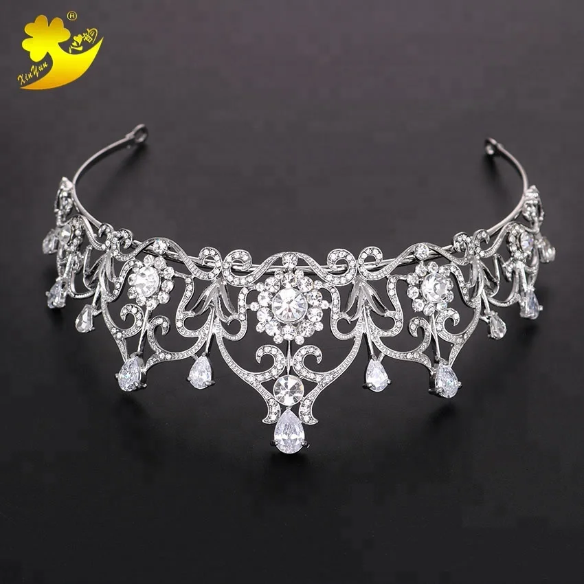 Оптовая продажа, аксессуары для невесты, корона для девочек на день рождения, темпераментная Корона со стразами, свадебное платье, аксессуары для волос, корона