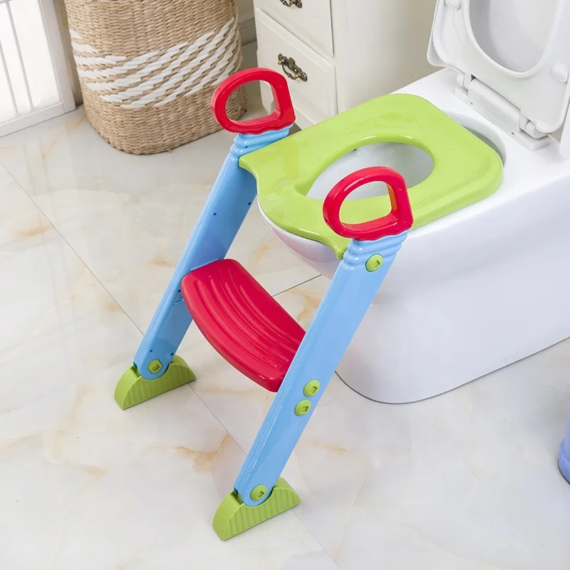 
Plastic Baby ladder with Step Stool ladder Squatty potty Toilet Trainer for Kids and Toddlers 