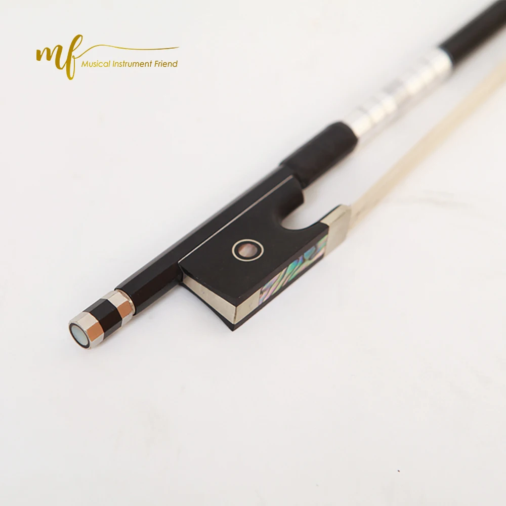 Профессиональный бант из углеродного волокна для скрипки, бразильский 4/4, полноразмерный конский волос, красочный бант для скрипки