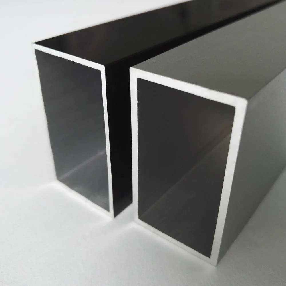 Алюминиевый профиль для окон и дверей perфайлы, Колумбия, Чили, Боливия, Перу, квадратный анодированный серебристый экструдированный алюминиевый профиль