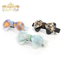 Высококачественные аксессуары для волос в форме цветка для девочек, красочная заколка для волос