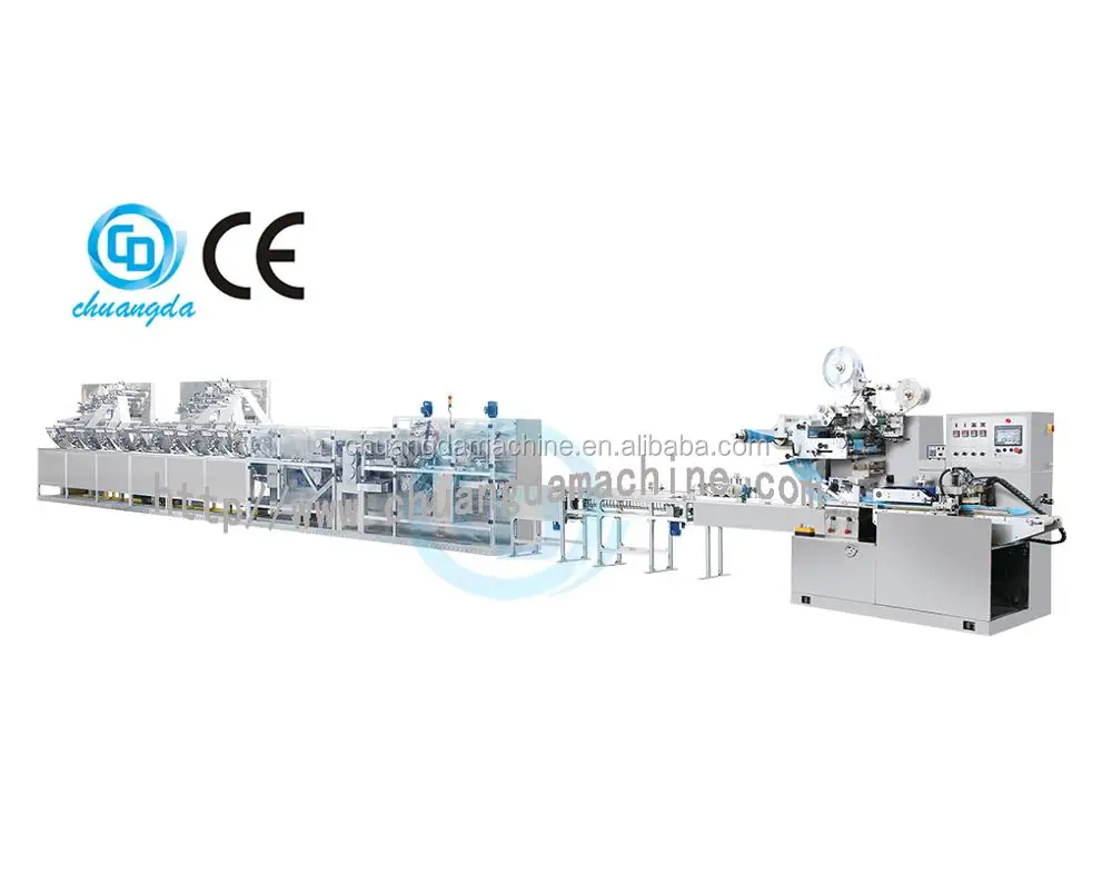 CD-2000 Full auto wet wipe machine, for 30-120pcs per bag ,baby wipes machine