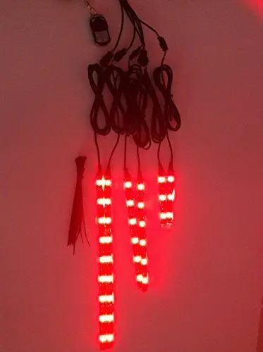 12 шт. RGB LED мотоциклетное освещение миллионов цветов неоновые светящиеся полосы аксессуары для мотоциклов комплект света
