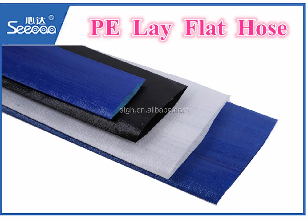 
3 inch or 4 inch black PE lay flat hose 