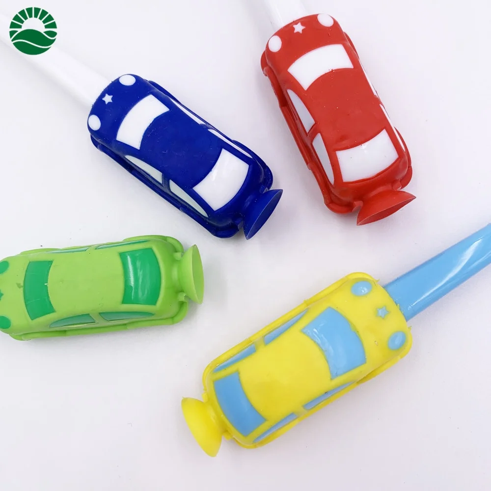 Lovely car shape 3D kids toothbrush good promotion toothbrush