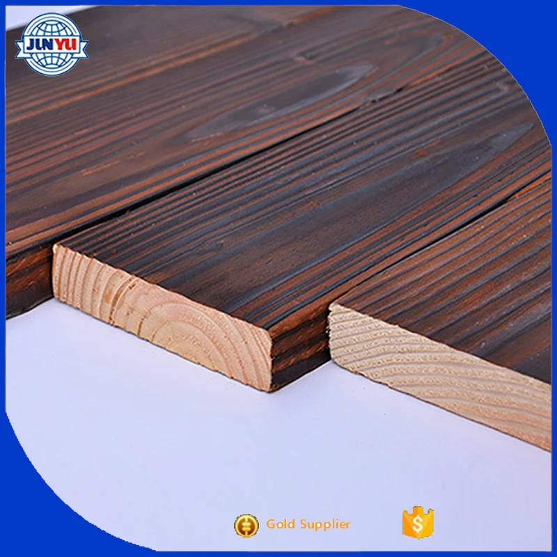 thermowood lumber boards/ thermowood timber boards / carbonized wood boards