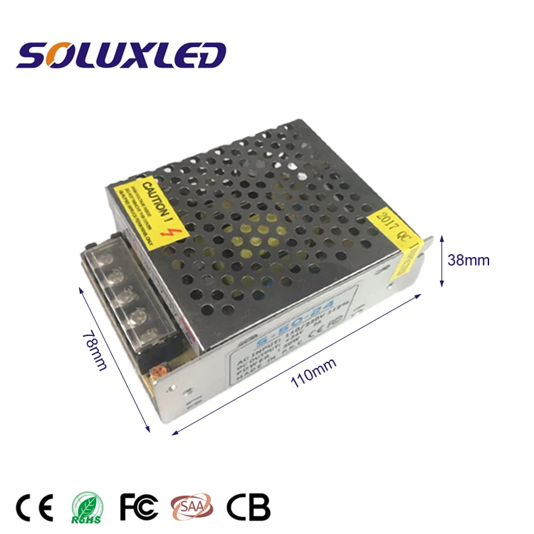 Constant Voltage 24V 2A Switching Power Supply 50W