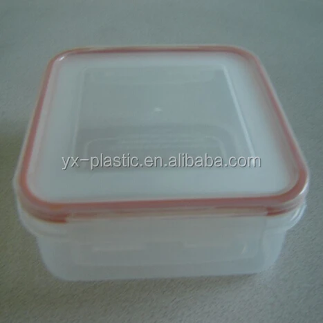 700ml Click Lock seal Plastic food storage Square Air tight food containers